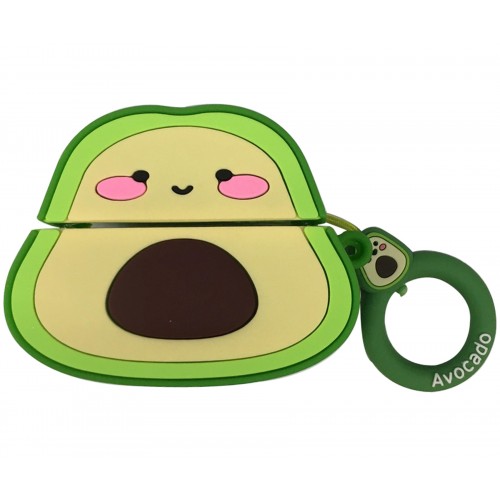 Airpods Pro Cartoon Silicone Case_ Avocado